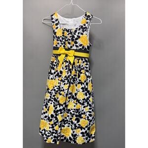 BONNIE JEAN FLORAL SUN DRESS WITH LACE TULLE SKIRT Sleeveless Girls Size 10